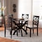 Baxton Studio Anila Modern and Contemporary Two-Tone Dark Brown and Walnut Brown Finished Wood 5-Piece Dining Set 179-11389-10902-Zoro - alternate 3